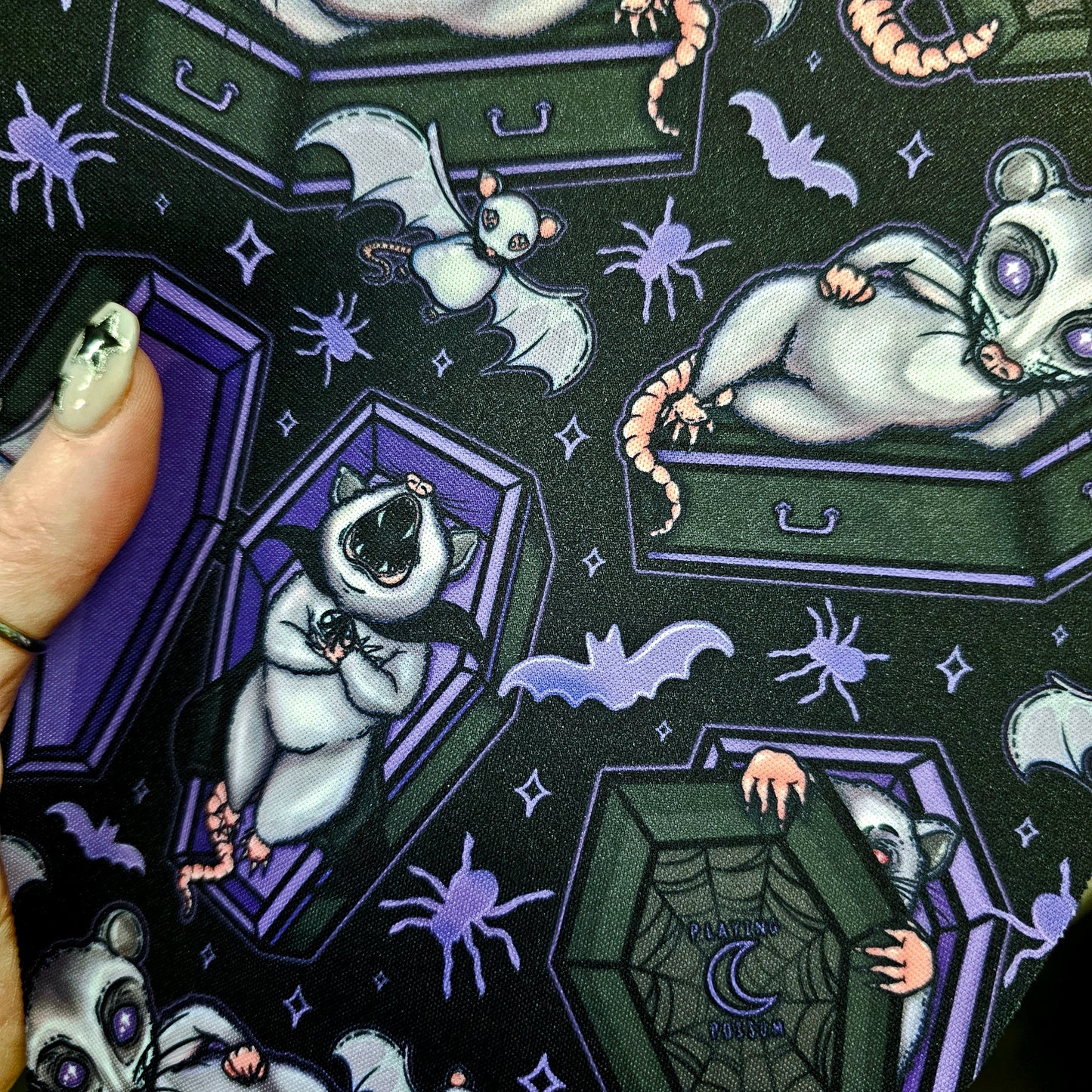 Purple Possum in Coffin, Coffin Mousepad