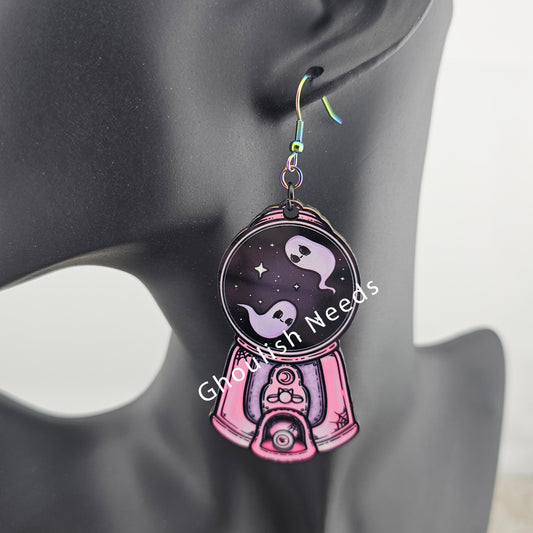 Ghostly Gumball Machine Earrings