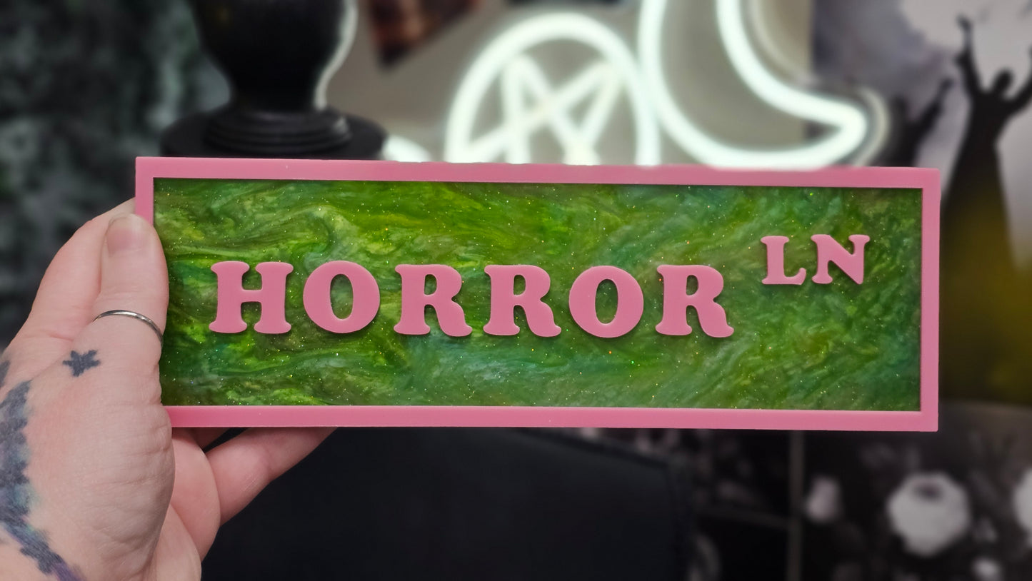 Horror LN - Book Shelf Sign - Read Description before buying!