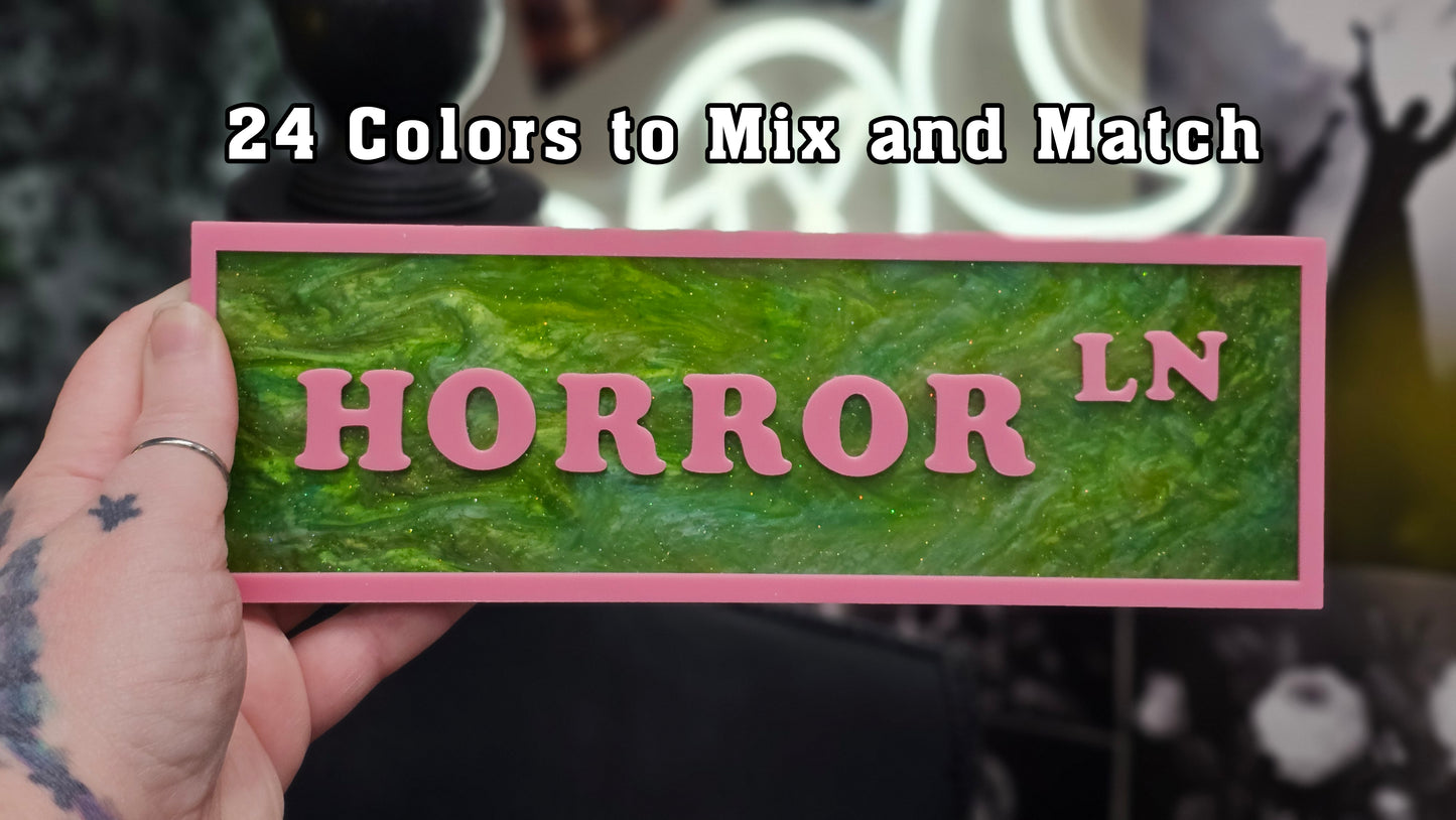 Horror LN - Book Shelf Sign - Read Description before buying!