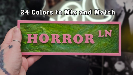 Horror LN - Book Shelf Sign - Read Description before buying!