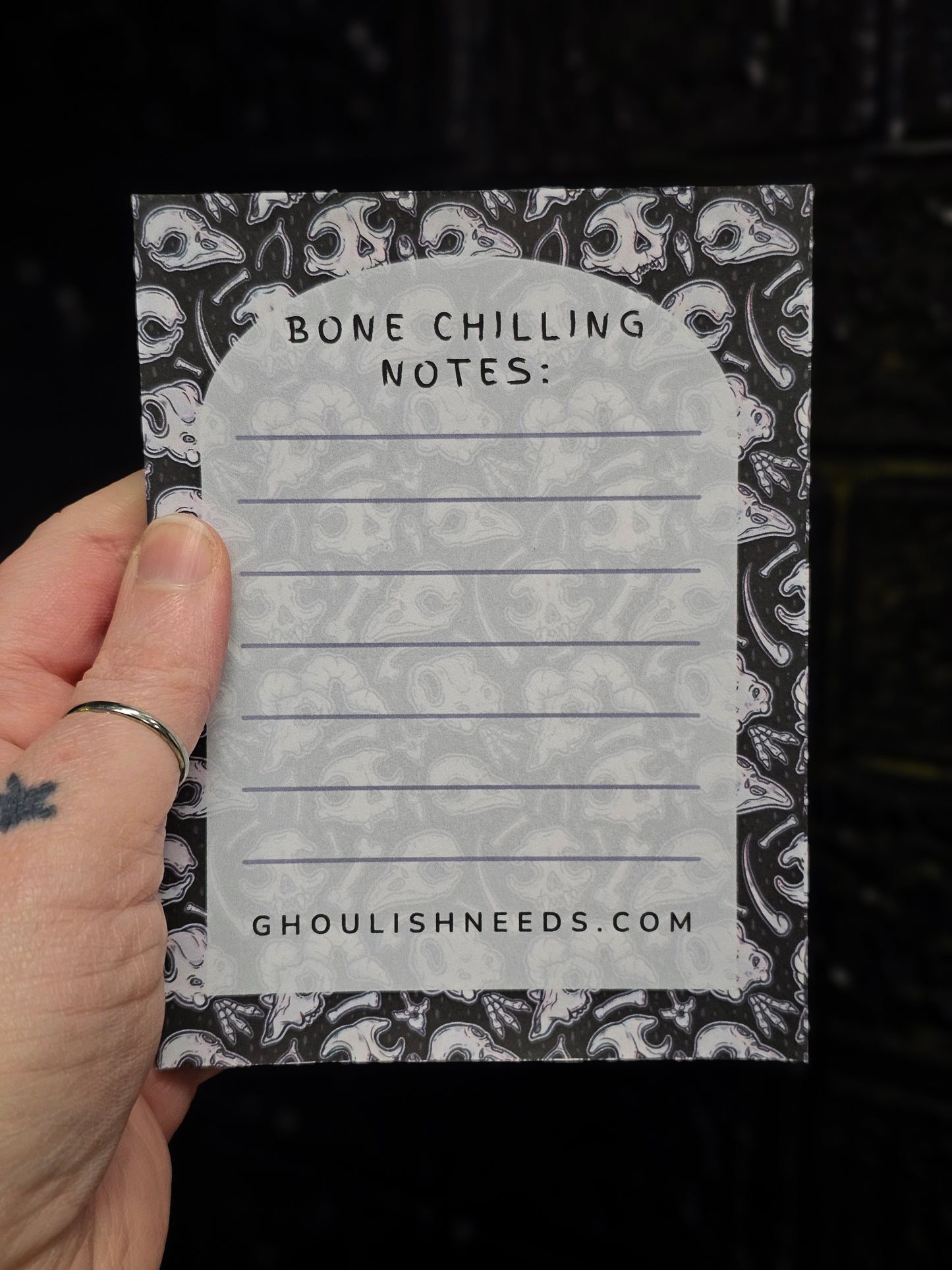 Bone Chilling Notepad