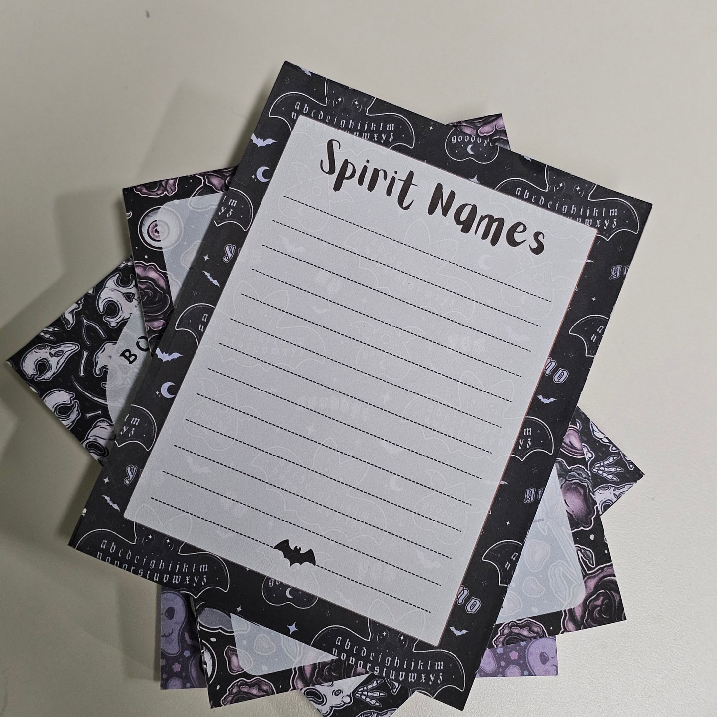 Spirit Names Notepad