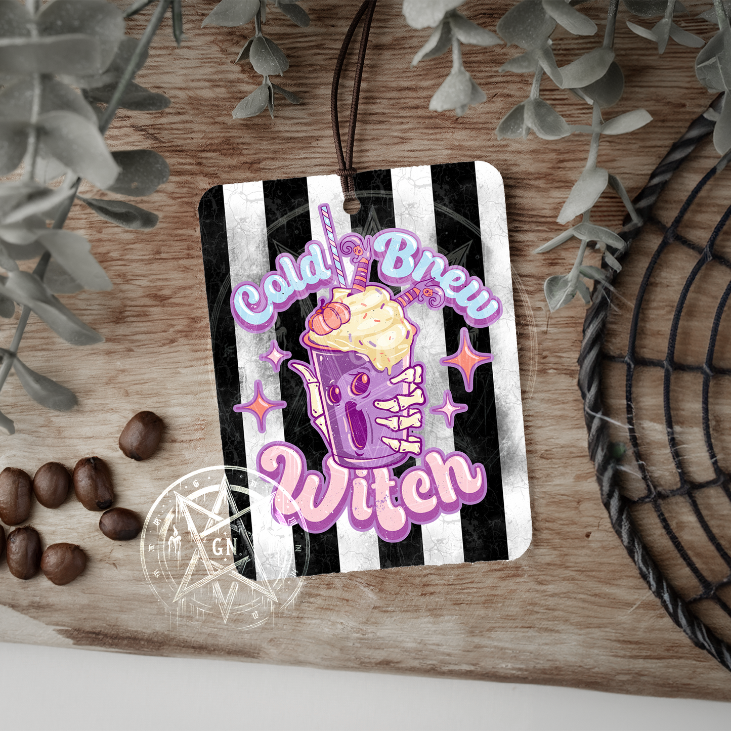 Cold Brew Witch Car Air Freshener