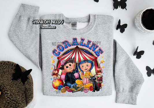 Button Eye Circus sweatshirt