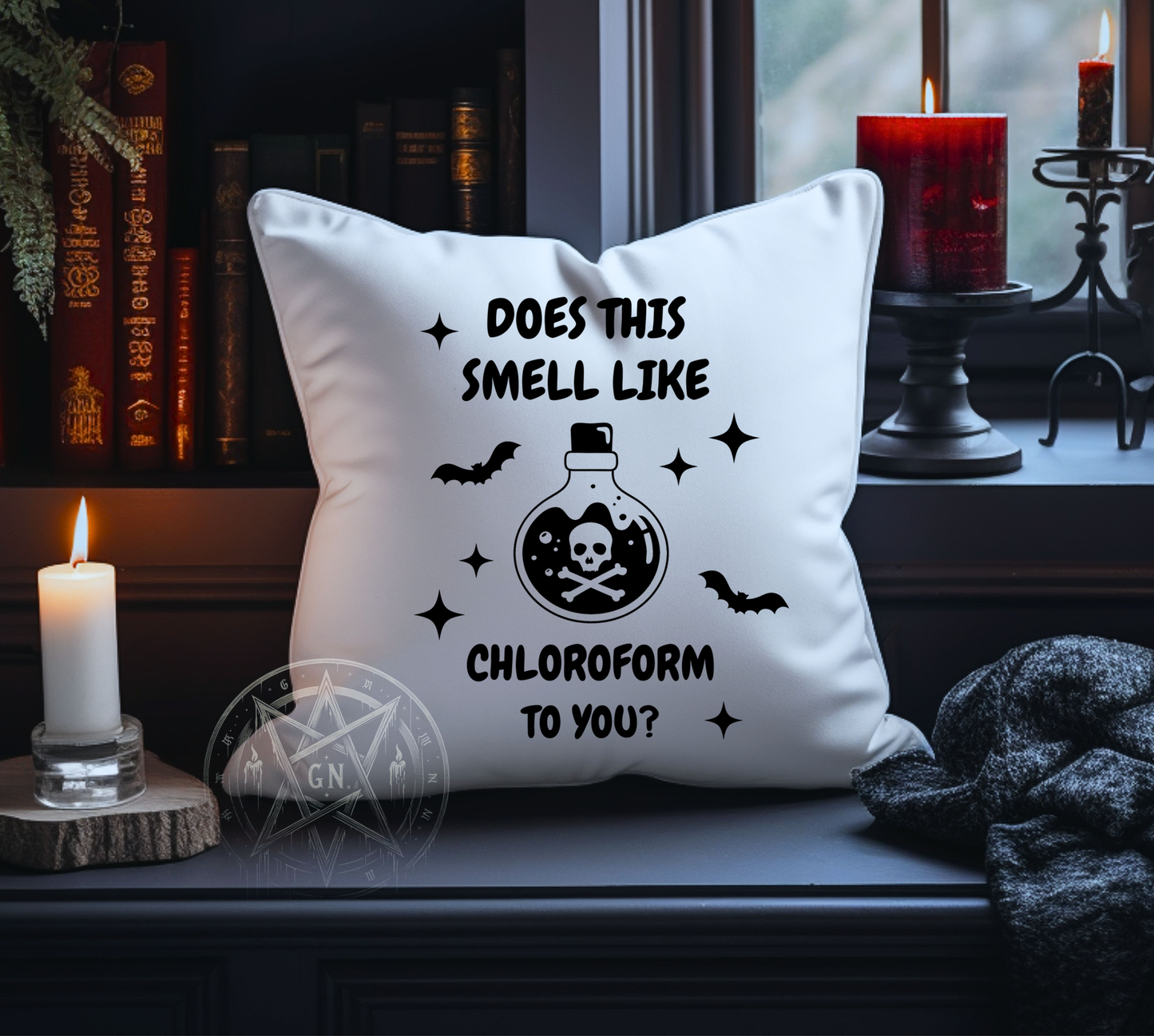 Chloroform Black or White Pillow Case