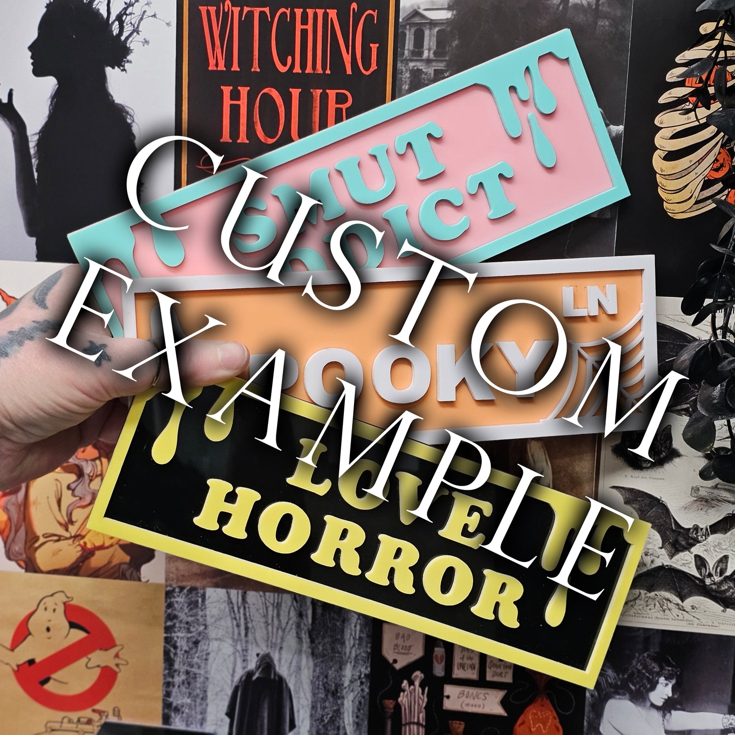 CUSTOM - Book Shelf Sign - READ DESCRIPTION BEFORE BUYING