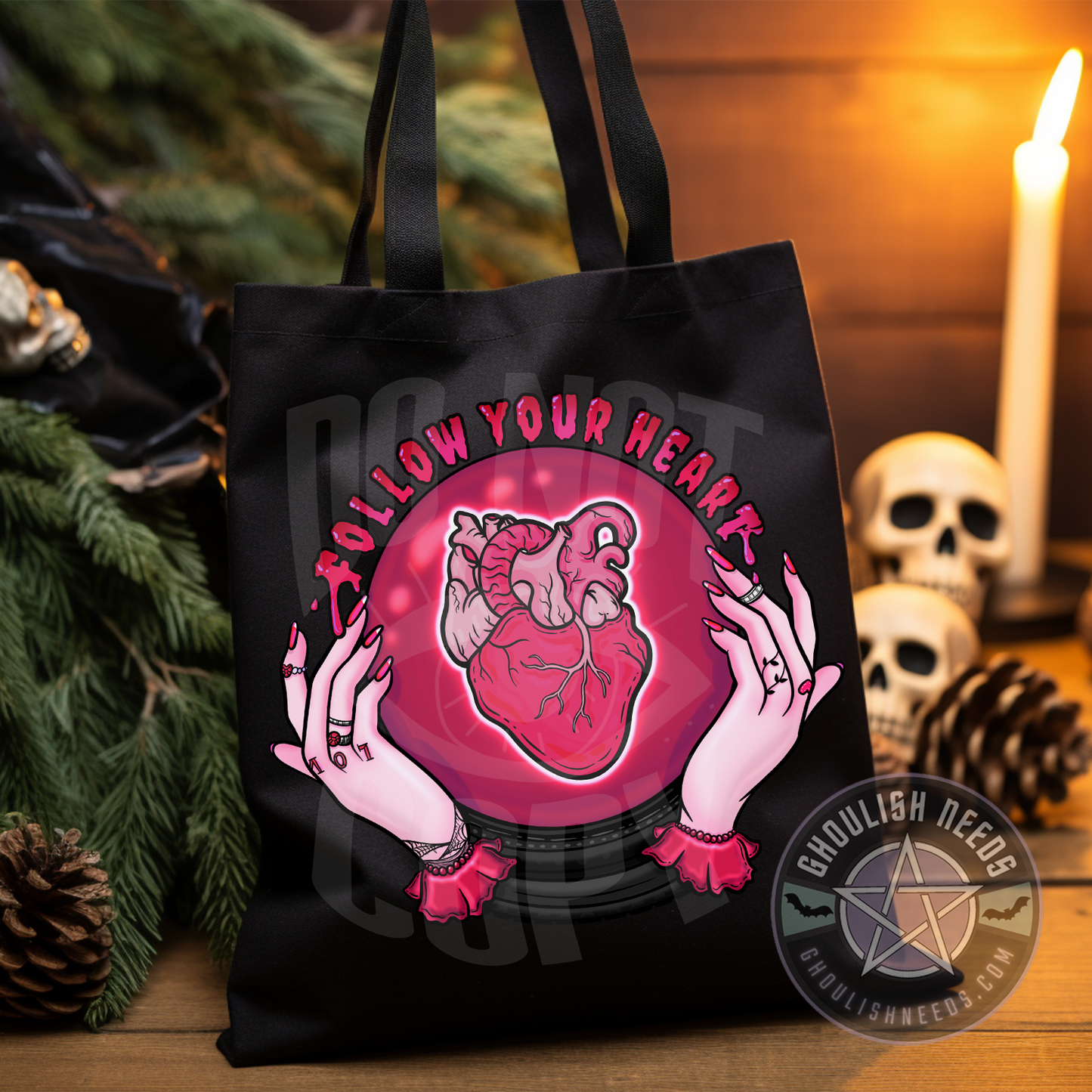 Follow Your Heart Tote Bag
