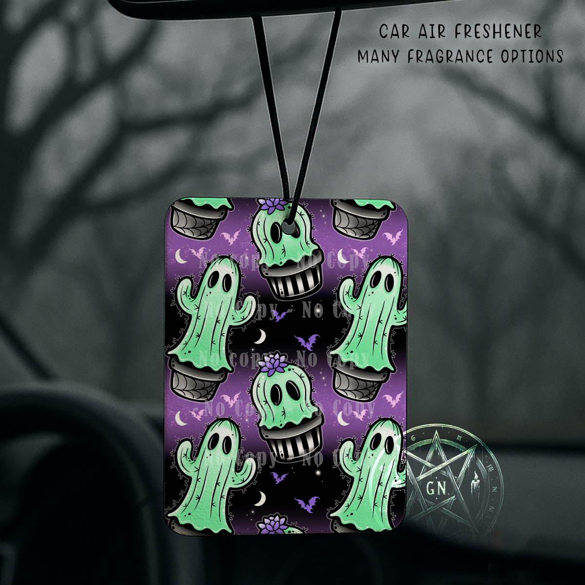 Cactus Ghosts Car Air Freshener