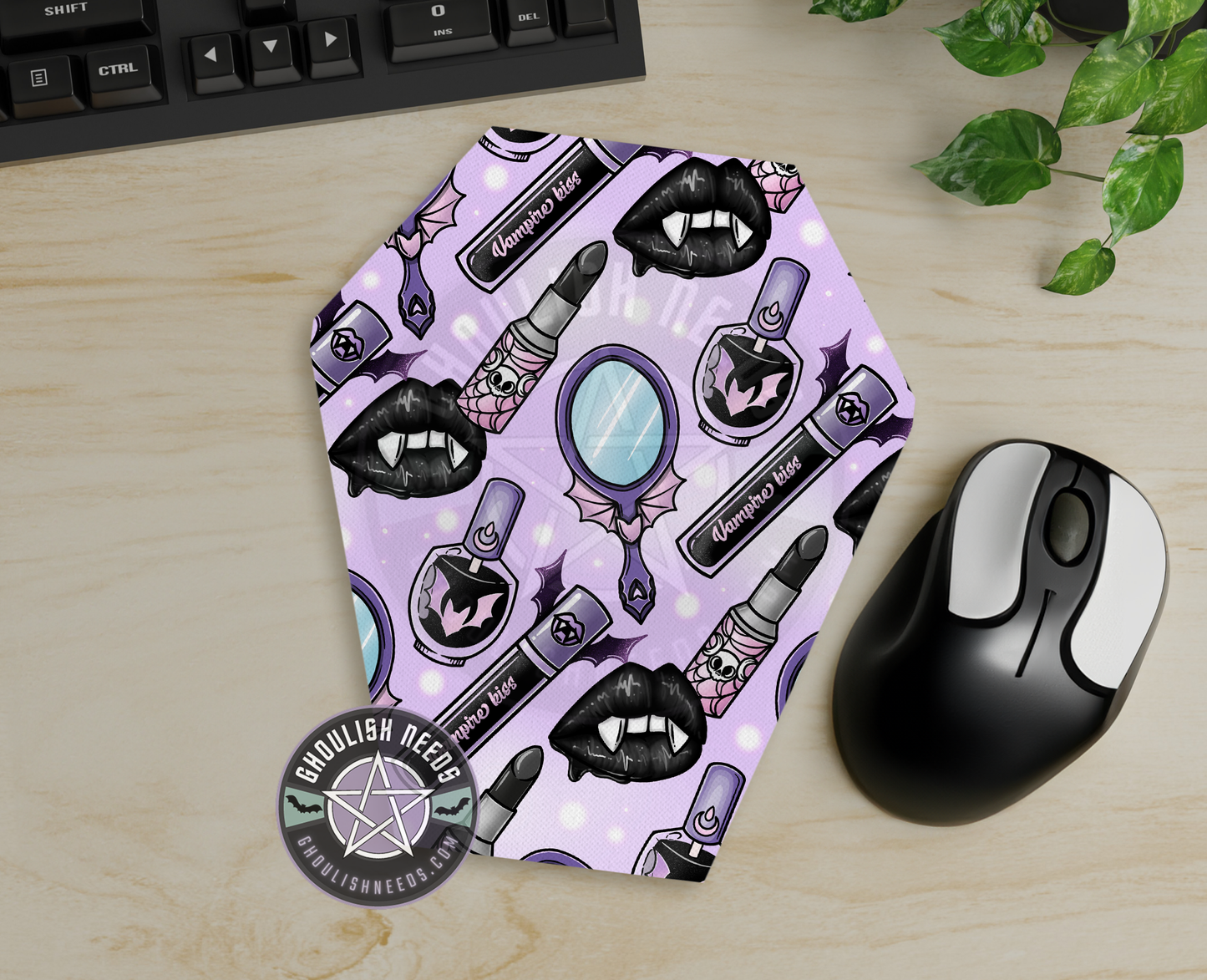 Gothic Beauty Coffin Mousepad