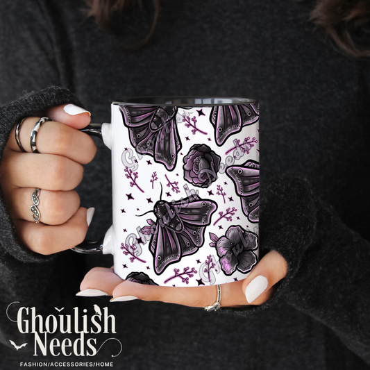 Gothic Moth V2 11oz Coffee Mug