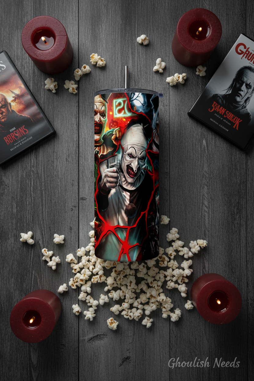 Spooky Clown 20oz Double Insulated Tumbler