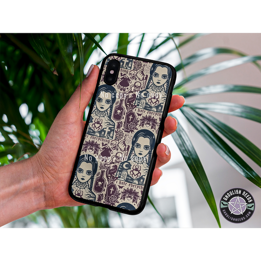 Wednesday I hate everything Phone case