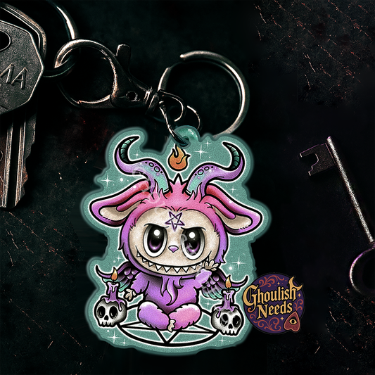 Evilboo Acrylic Keychain – Cute Gothic Creature Charm