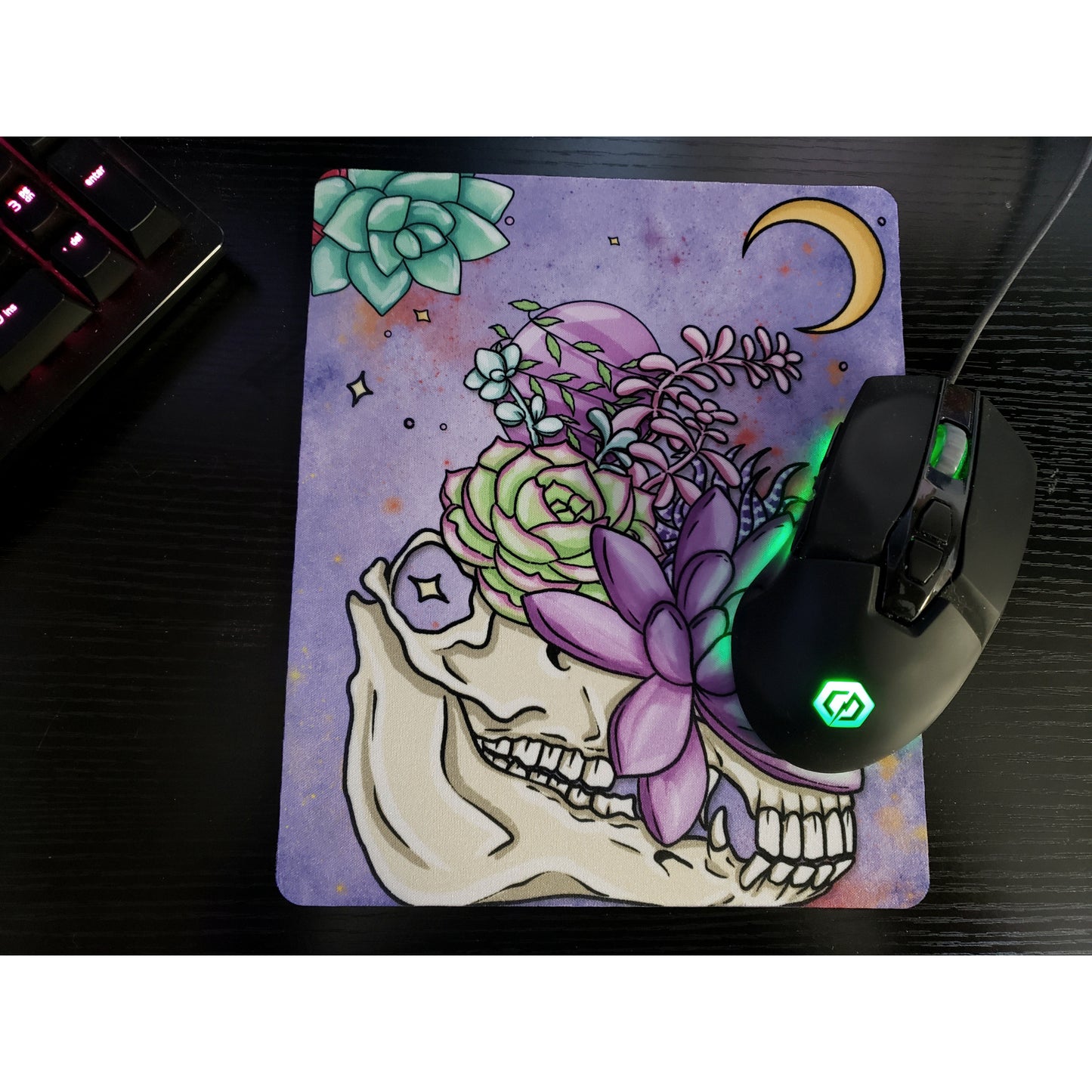 Skull Planter Mousepad