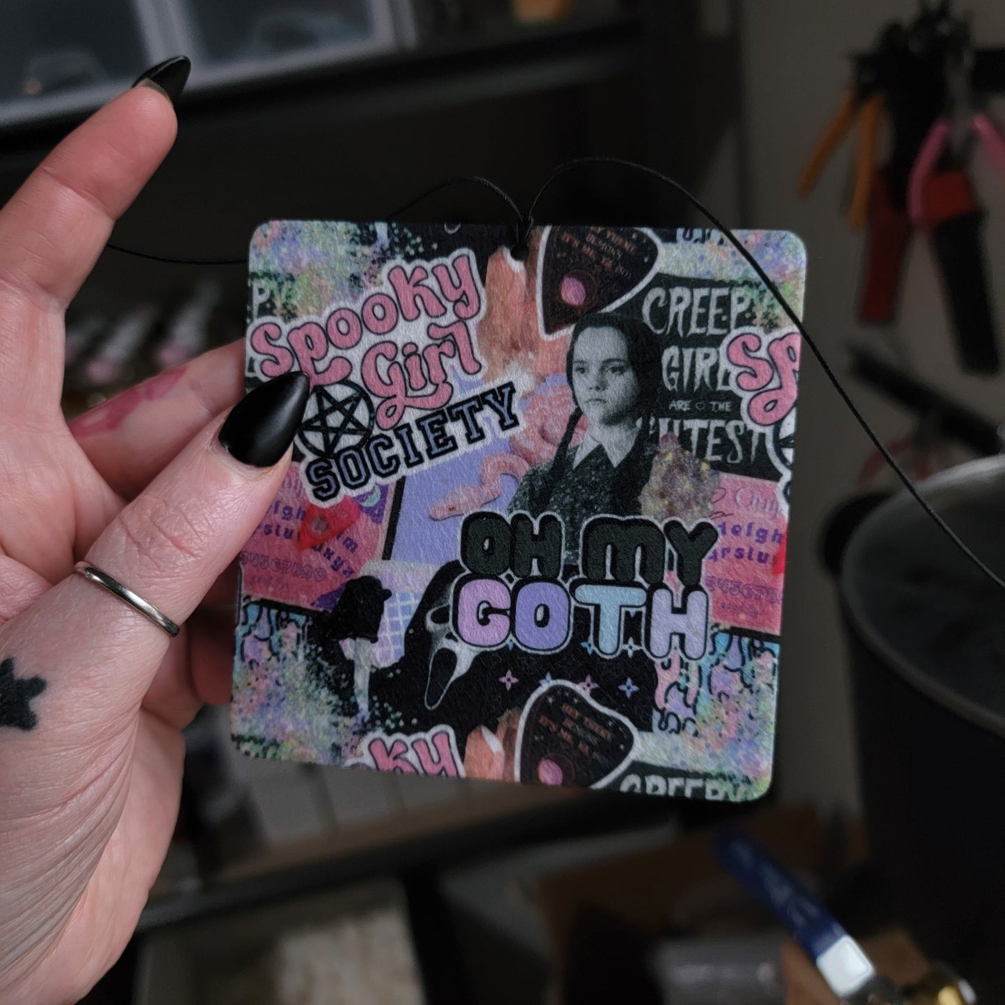 Spooky Girl Society Car Air Freshener