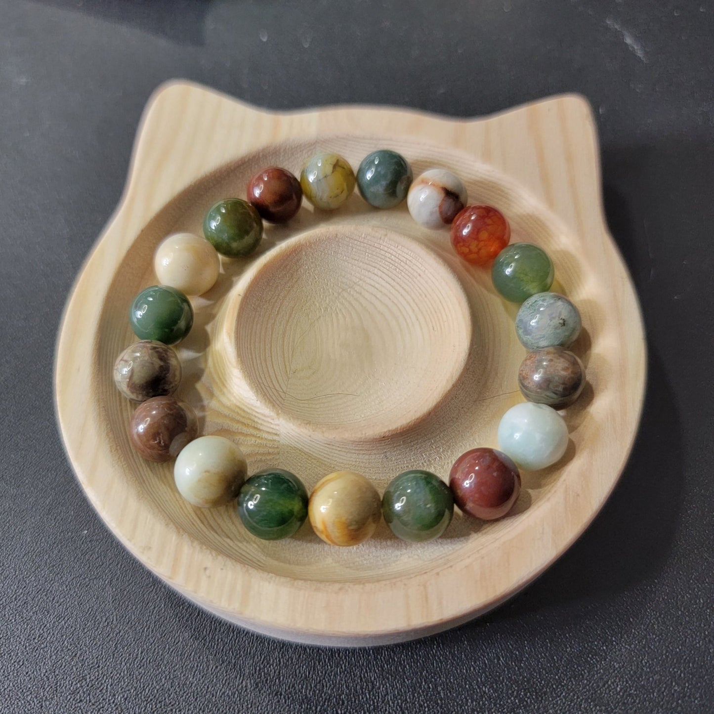 10mm Agate mix Bracelet - Roughly 17cm