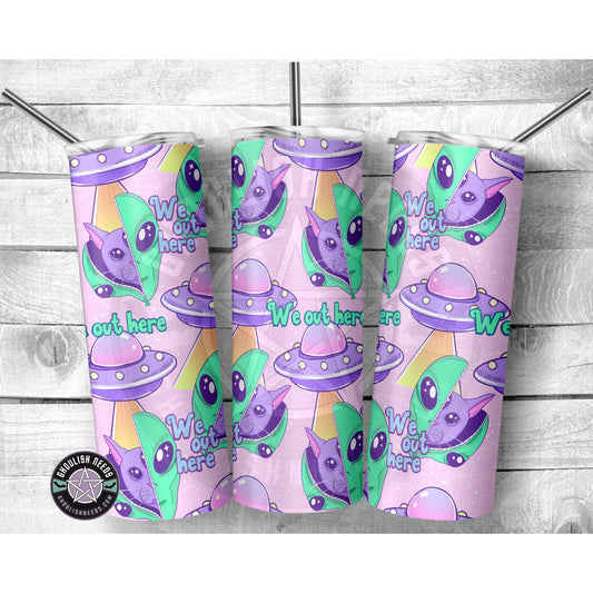 Alien and Cat 20oz Tumbler