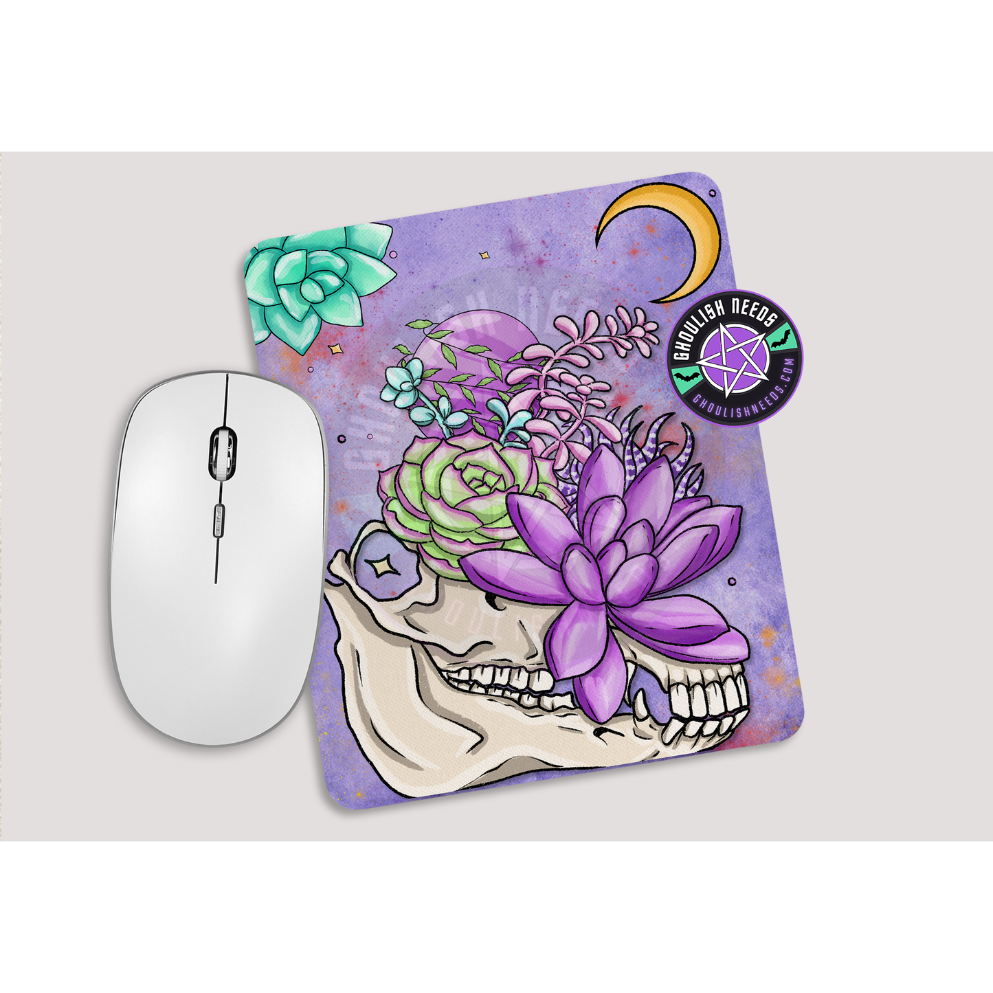 Skull Planter Mousepad