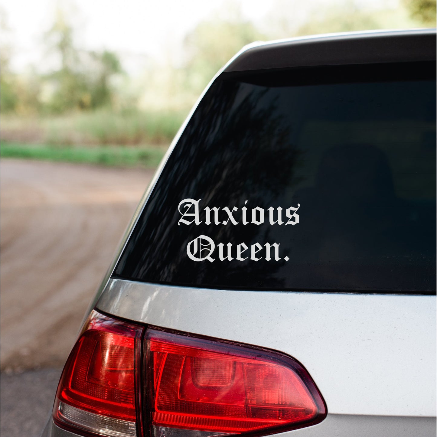 Anxious Queen Decal – Mental Health Awareness Vinyl Sticker