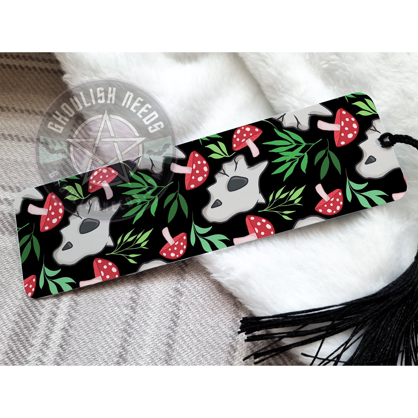 Cute animal Skull Bookmark with Tassel