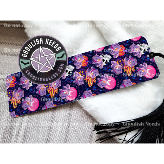 Cute Bulba Halloween Bookmark with Tassel