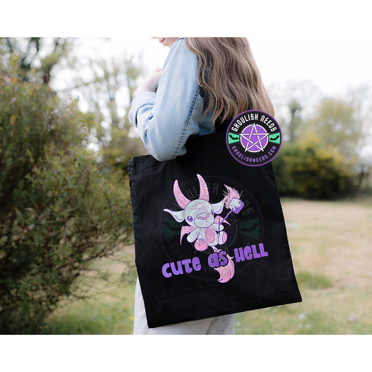 Cute as hell tote bag