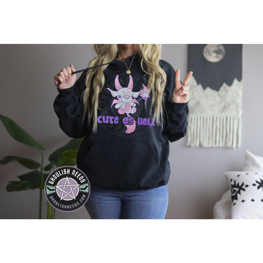 Cute as Hell Gildan Pullover Hoodie