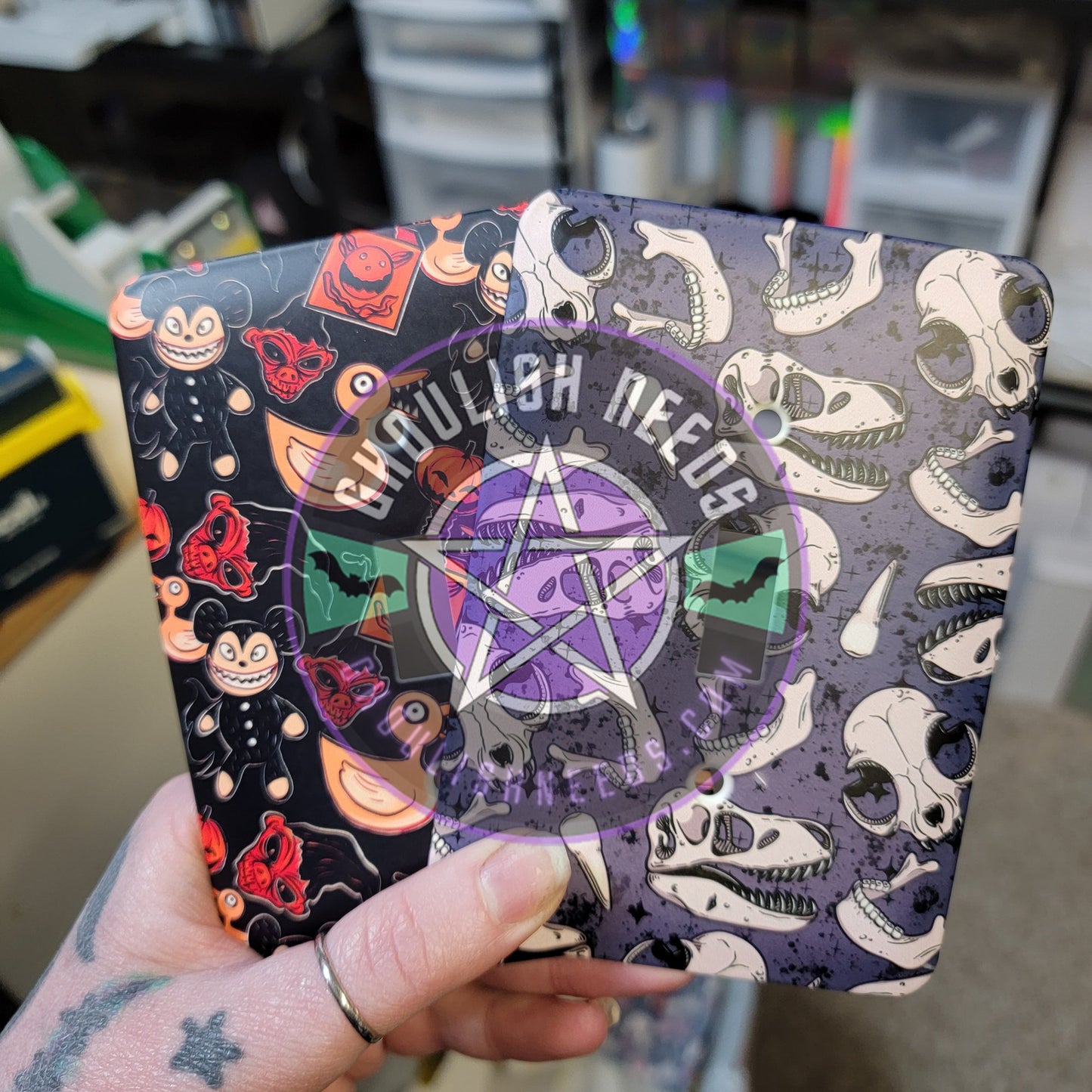 Dino Bones Light Switch Cover