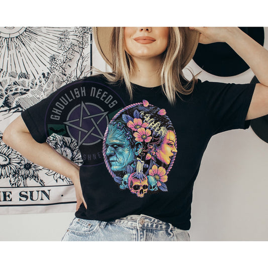 Frankenstein and Bride Unisex T-shirt