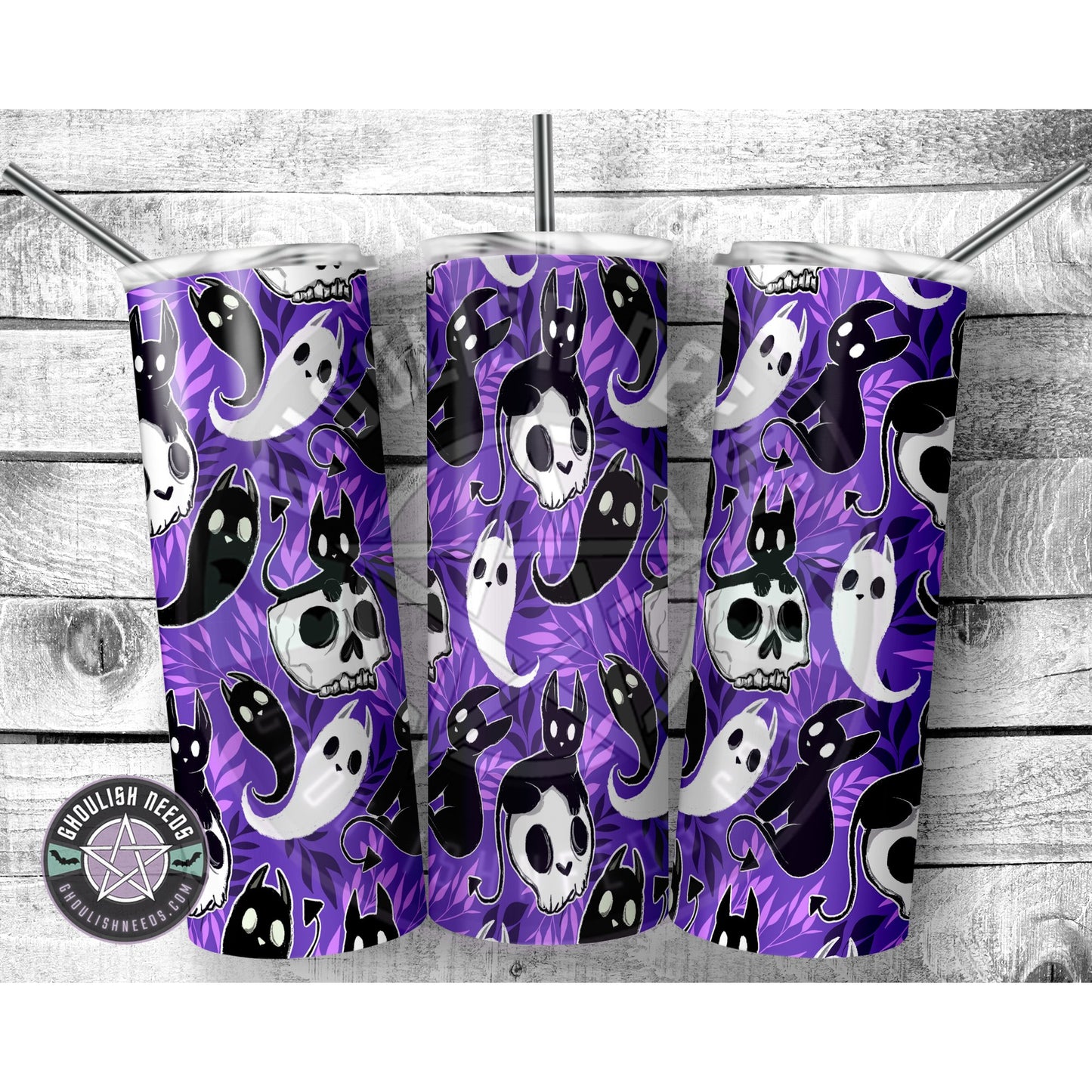 Ghost cat 20oz Tumbler