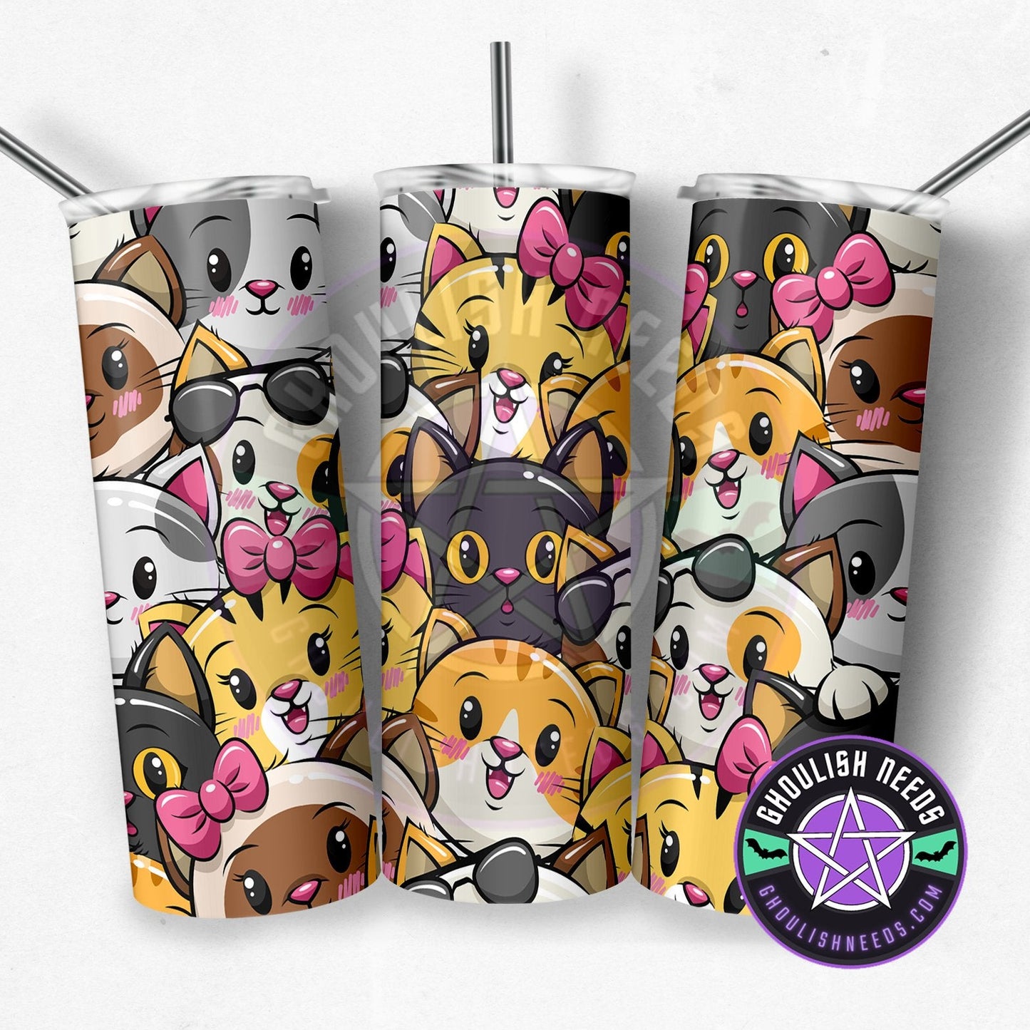 Happy Cat V1 20oz Double Insulated Tumbler