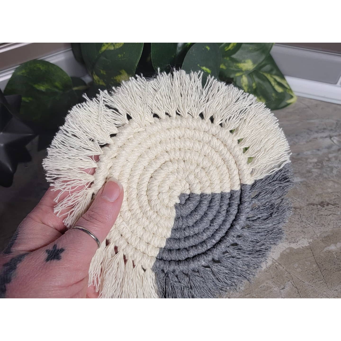Macrame Spiral coasters