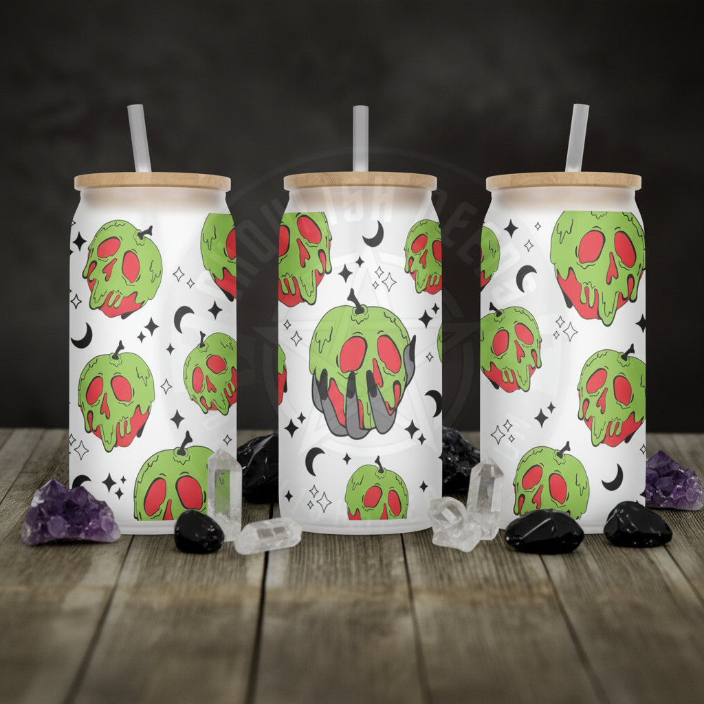 Poison Apple 16oz Frosted Libbey Glass