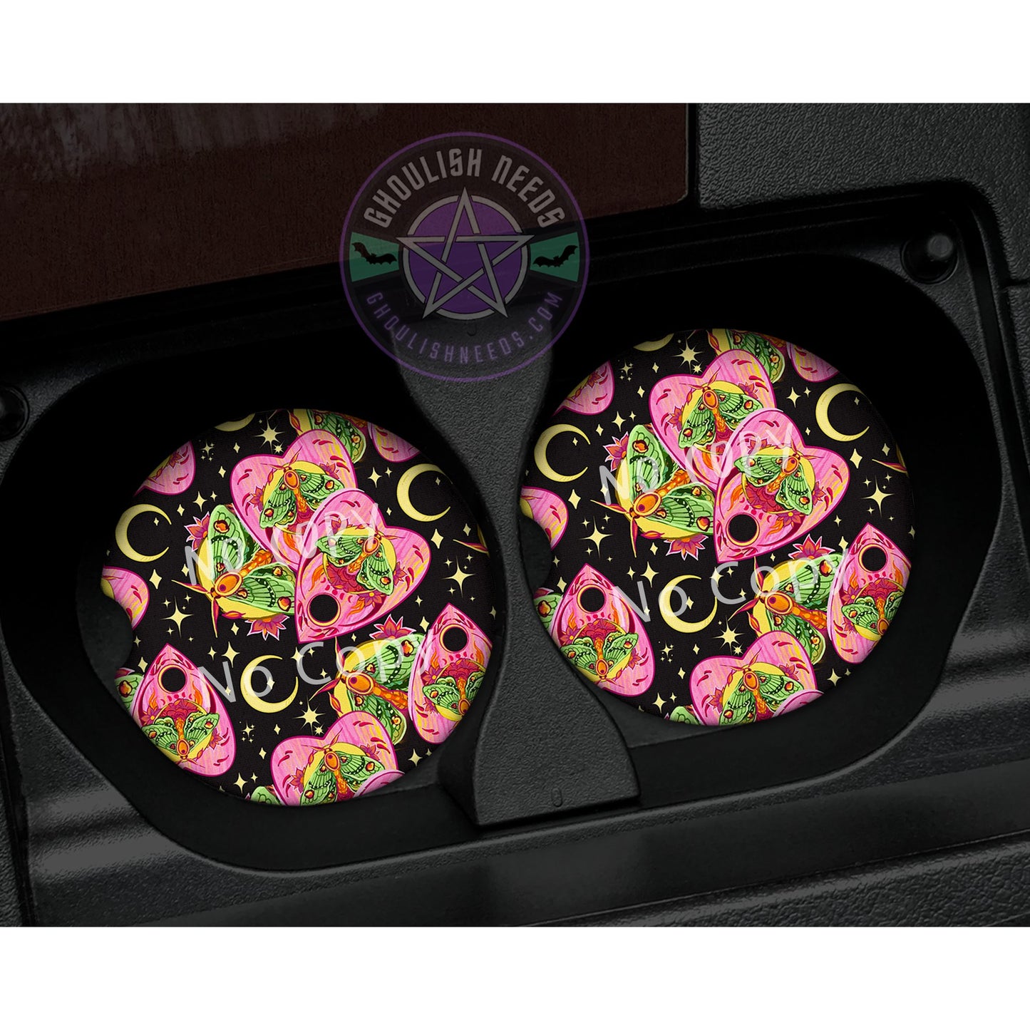 Moths Car Coaster set