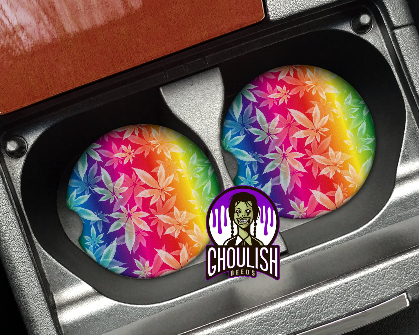 Peace and Love Car Coaster set