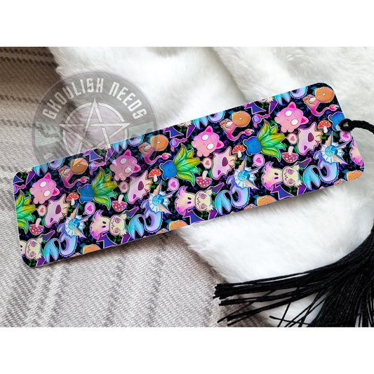 Cute characters Pastel Bookmark with Tassel