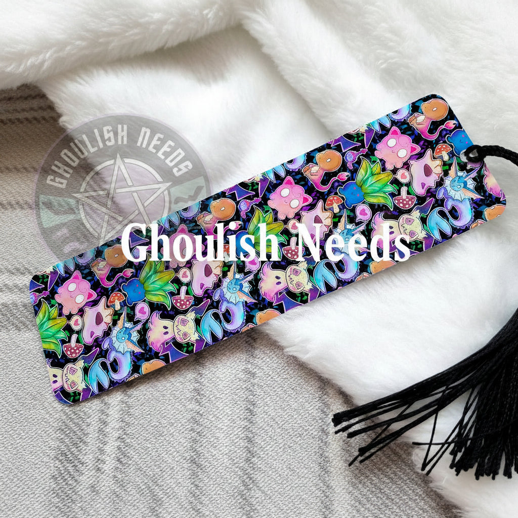 Cute characters Pastel Bookmark with Tassel