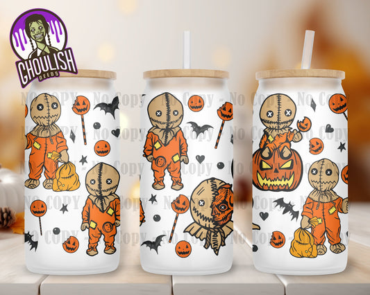 Sammy Halloween 16oz Frosted Libbey Glass