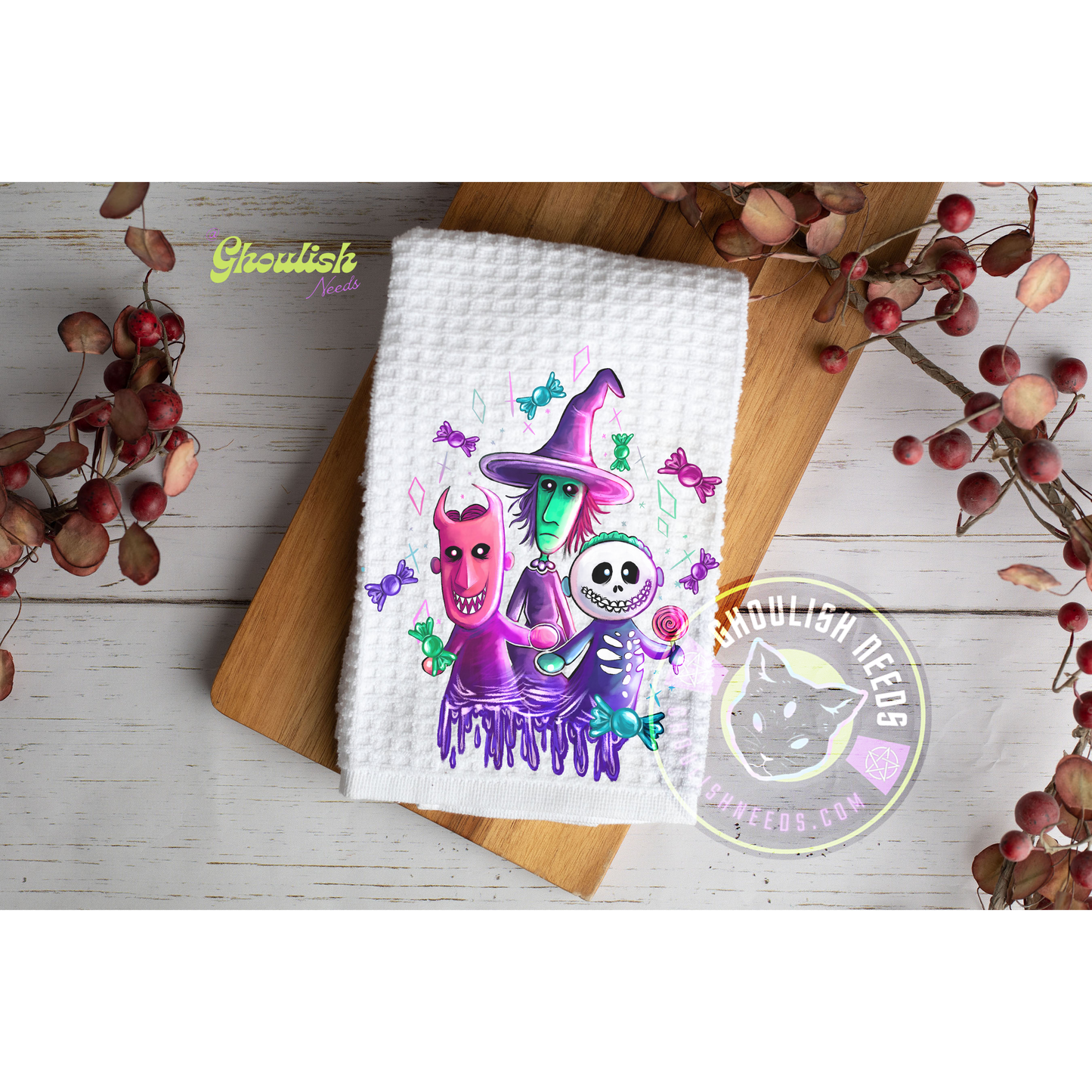 Trick or treaters Hand towels / Tea Towel