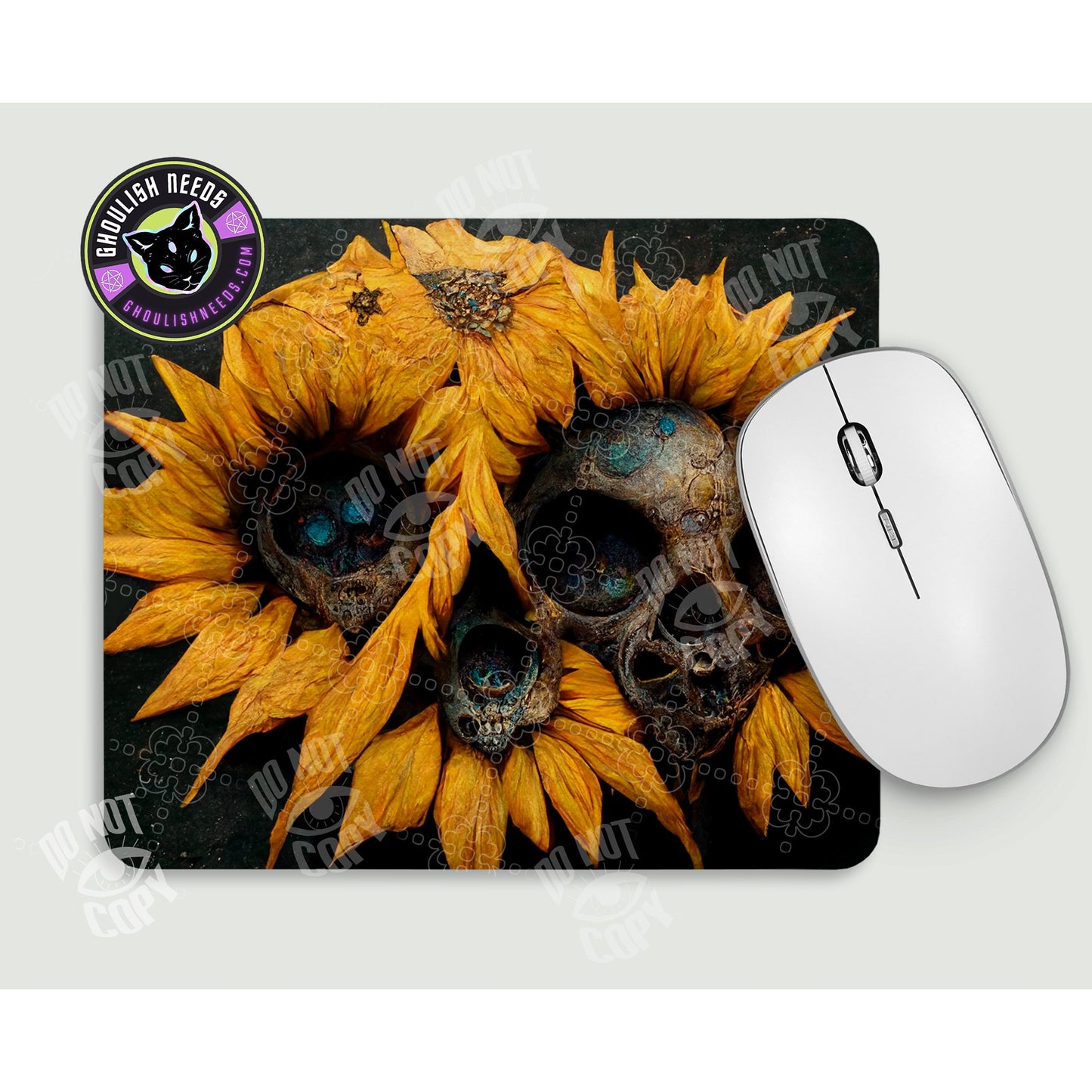 Mutated Sunflowers Mousepad