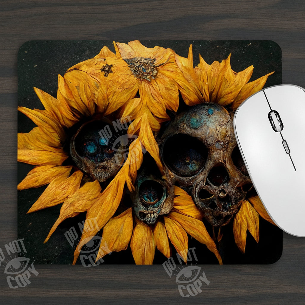 Mutated Sunflowers Mousepad