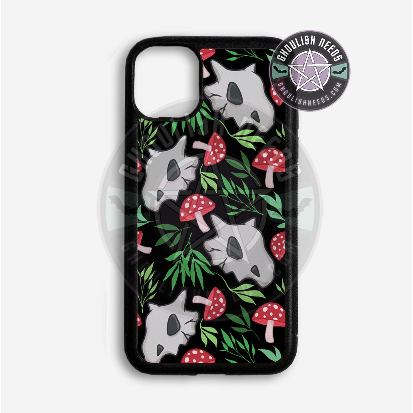 Cute Skull and mushroom pattern Phone case