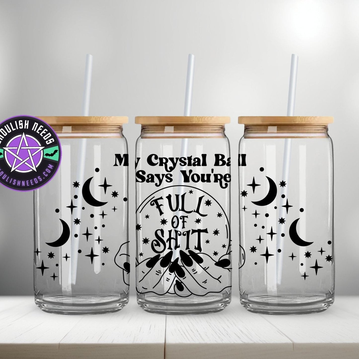 Crystal Ball 16oz Frosted Libbey Glass