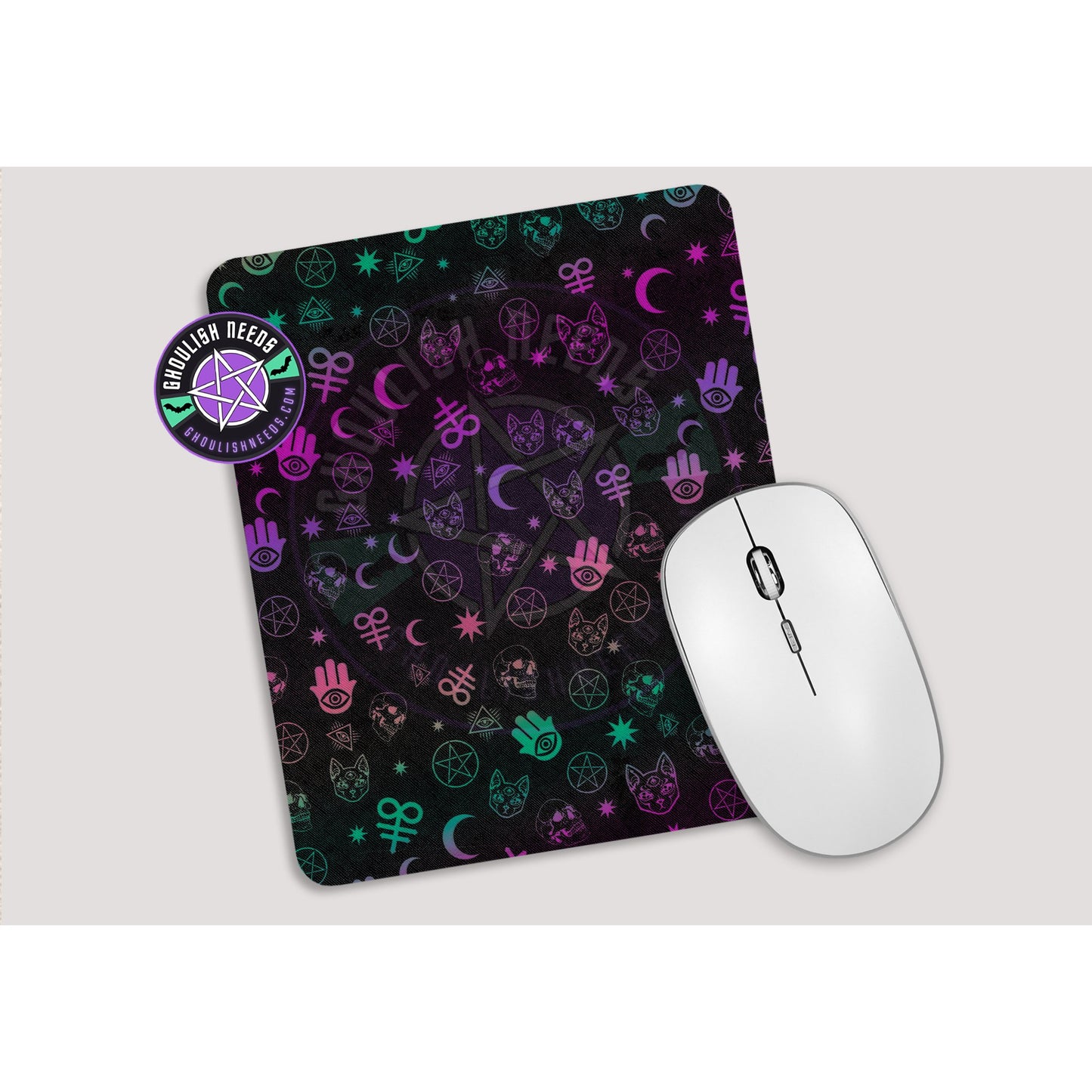 Rainbow Witchy Mousepad