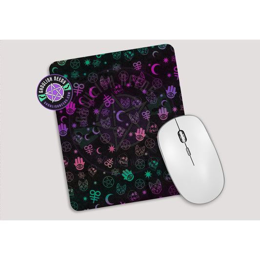 Rainbow Witchy Mousepad