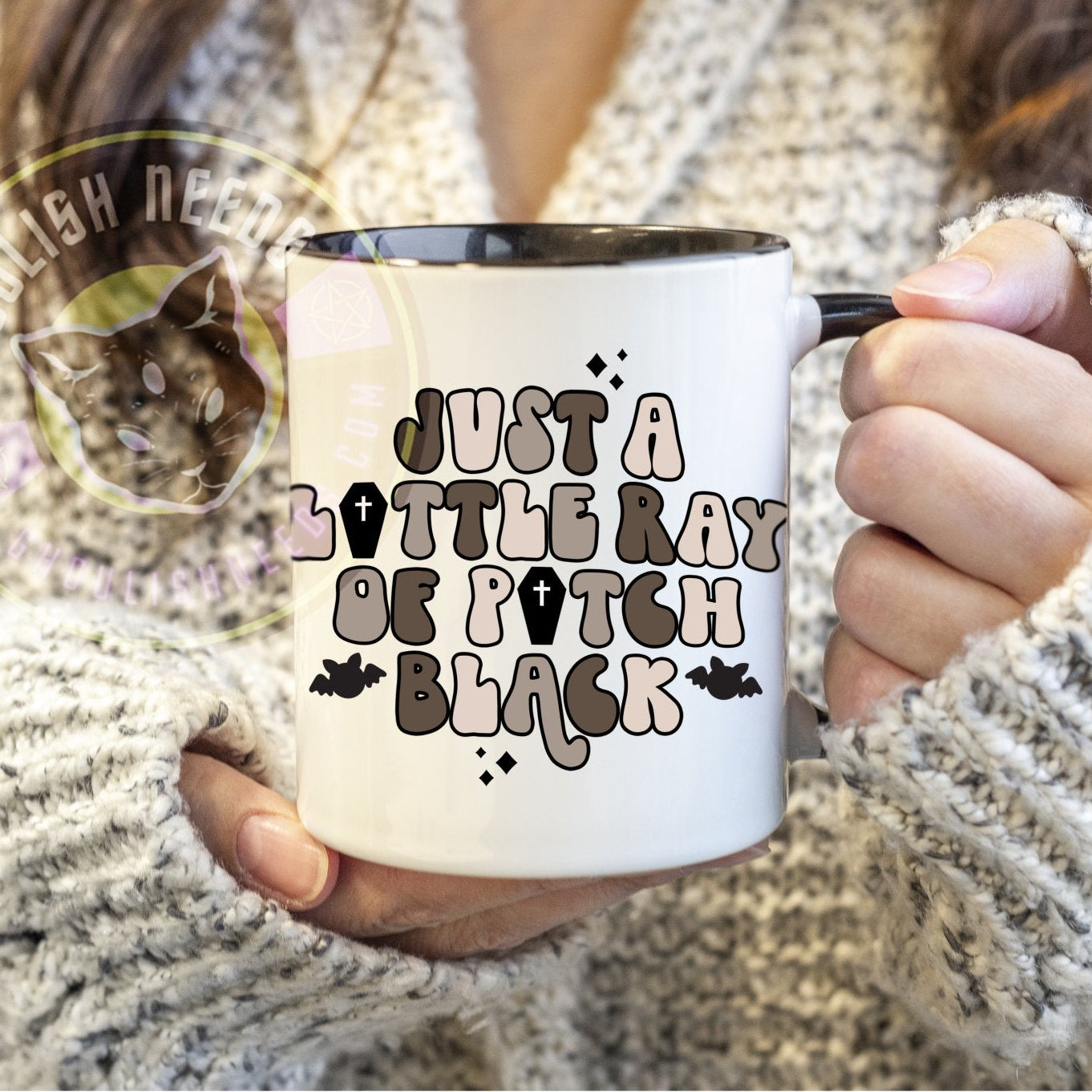 Ray of Pitch Black 11oz Gothic Mug
