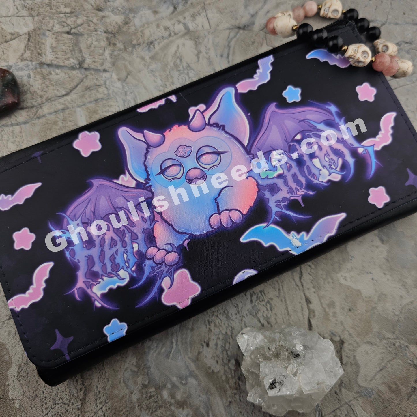 Hurby Hail Satan Wristlet wallet