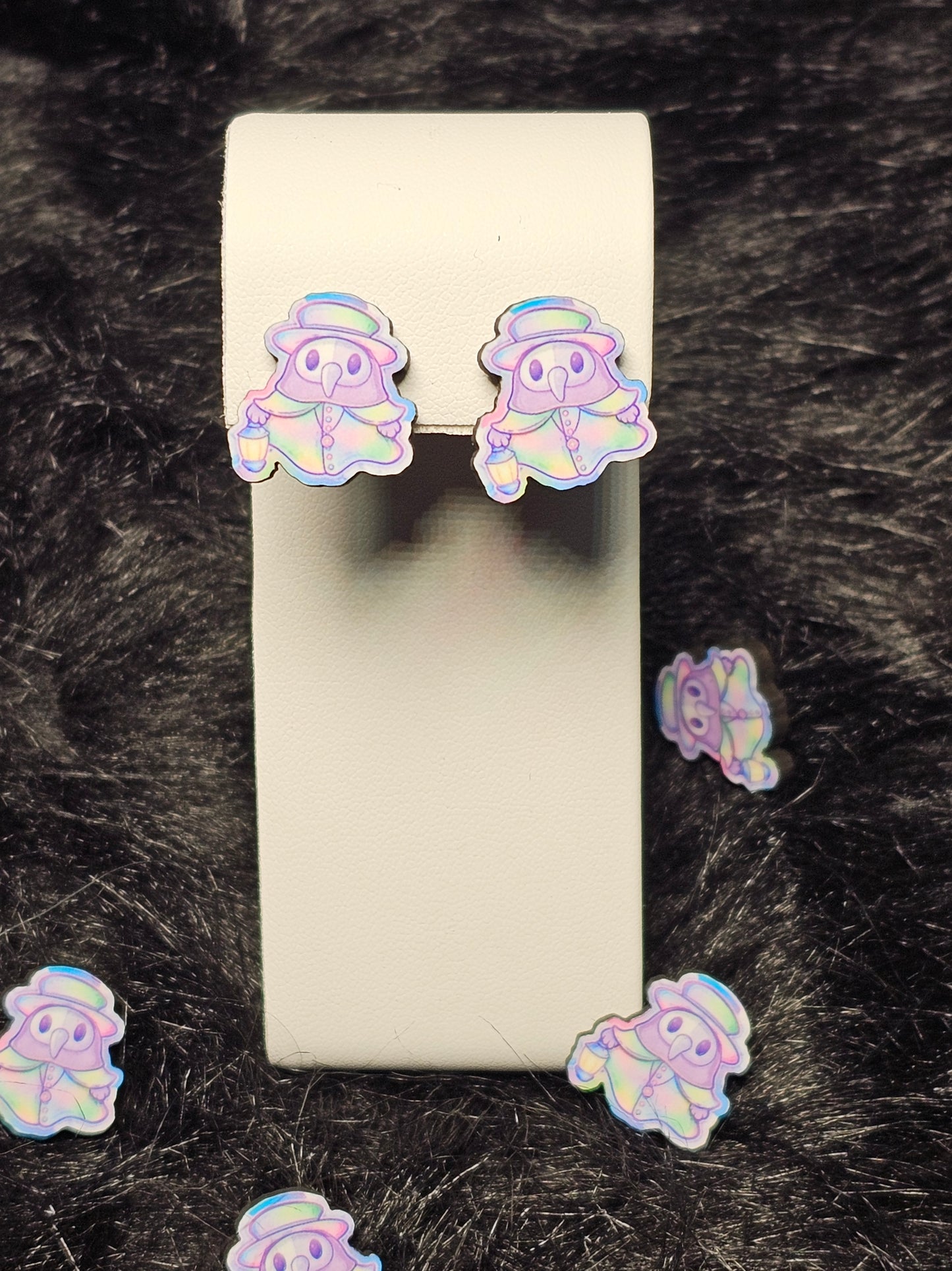 Pastel Plague Doctors Stud Earrings!