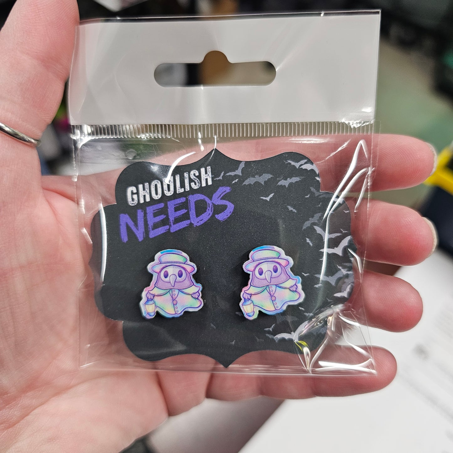 Pastel Plague Doctors Stud Earrings!